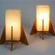 Rocket table lamps from pokrok zilina, 1970s, set of 2