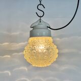 Vintage White Porcelain Pendant Light, 1970s