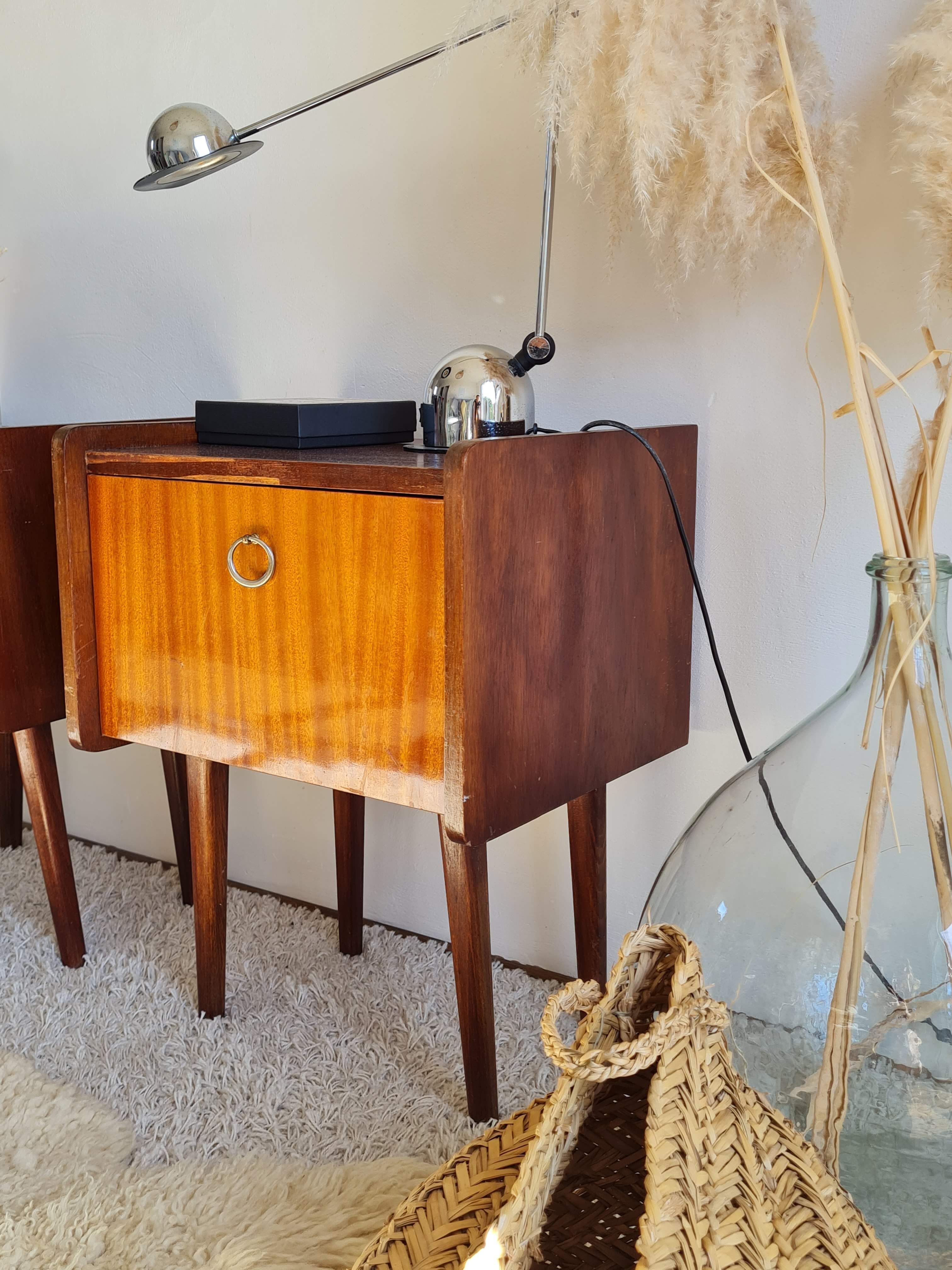 Pair of vintage bedside tables