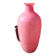 Art deco style pink glass vase