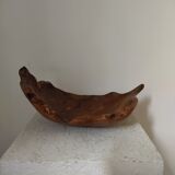 Brutalist monoxyl wood cutting 50s