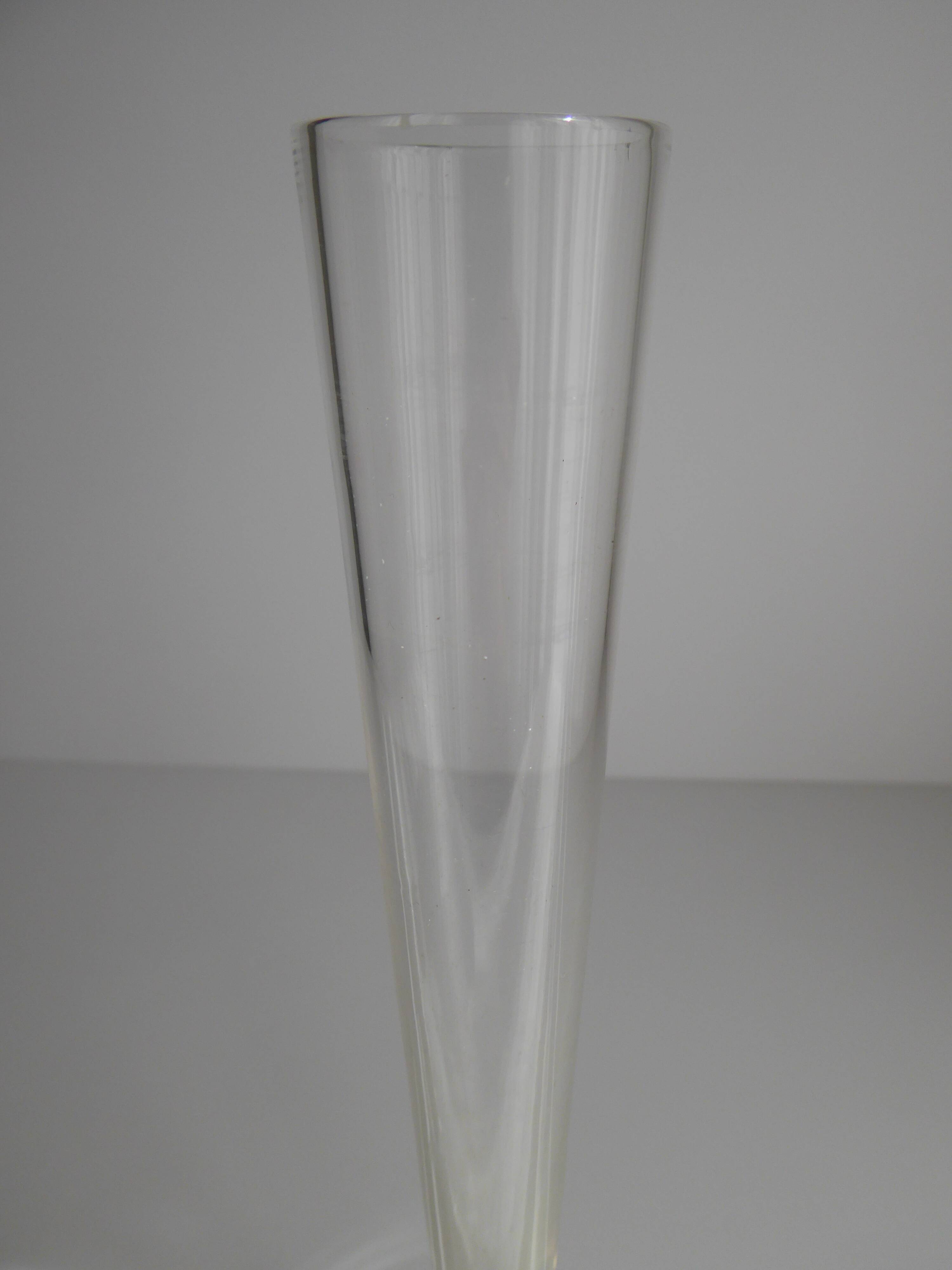 Soliflore vase in bubbled glass