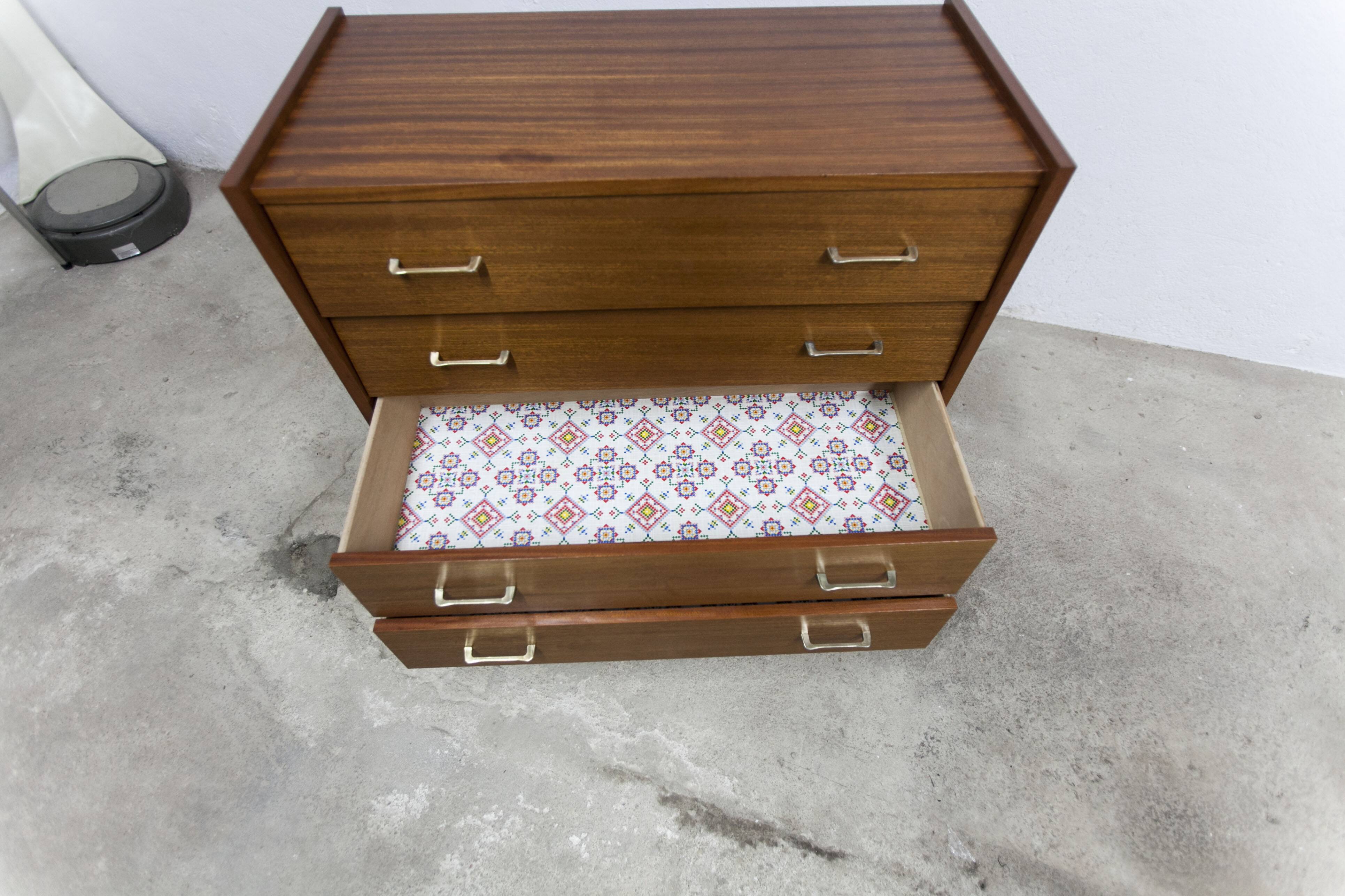 Commode scandinave 4 tiroirs 1960