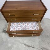 Commode scandinave 4 tiroirs 1960