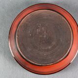 Gérard Hofmann Vallauris, manganese red cup, signed, 50s