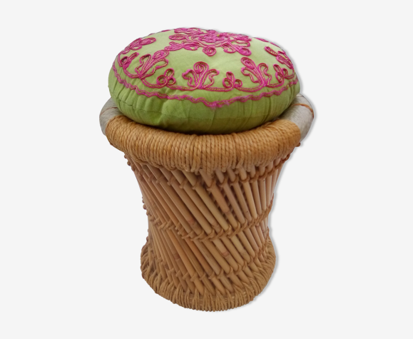 Pouf en bambou