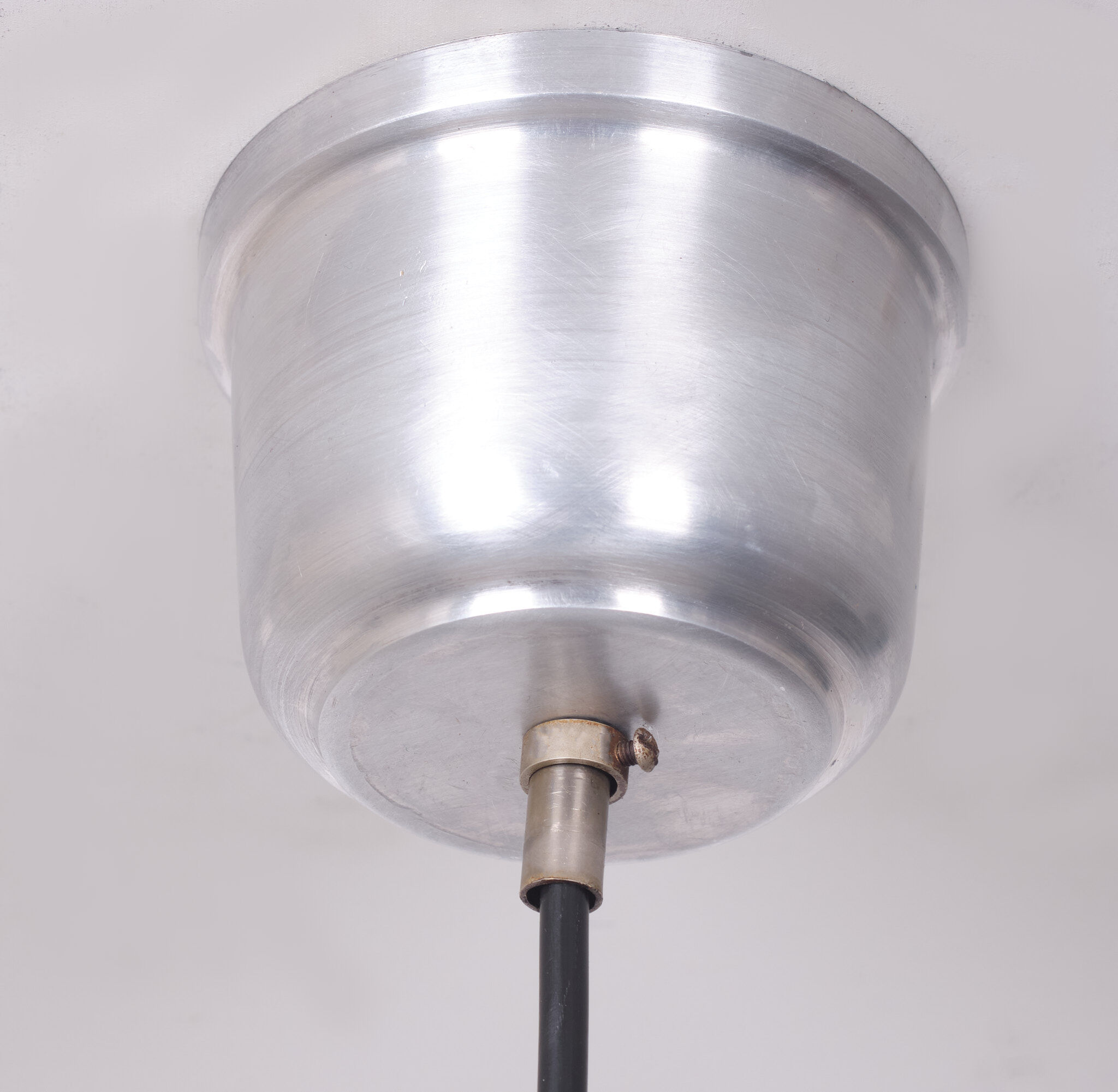 White Acrylic Ceiling Lamp Yki Nummi Style 1970s Italy