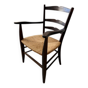 fauteuil vintage en bois