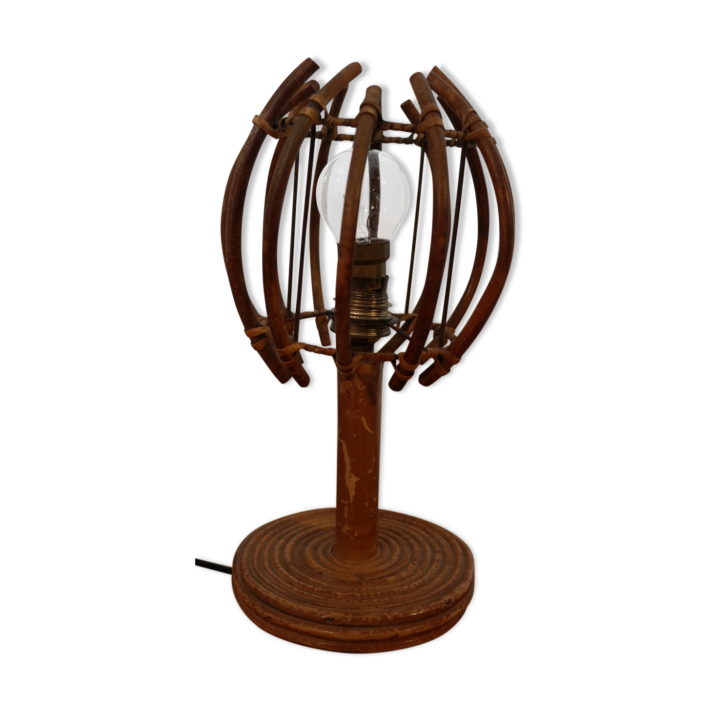 Vintage lamp rattan