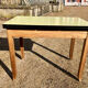 Expandable yellow formica table