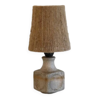 Danish ceramic and rope lamp 1960