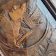 Breton carved wooden top signed E Le Nauthiec