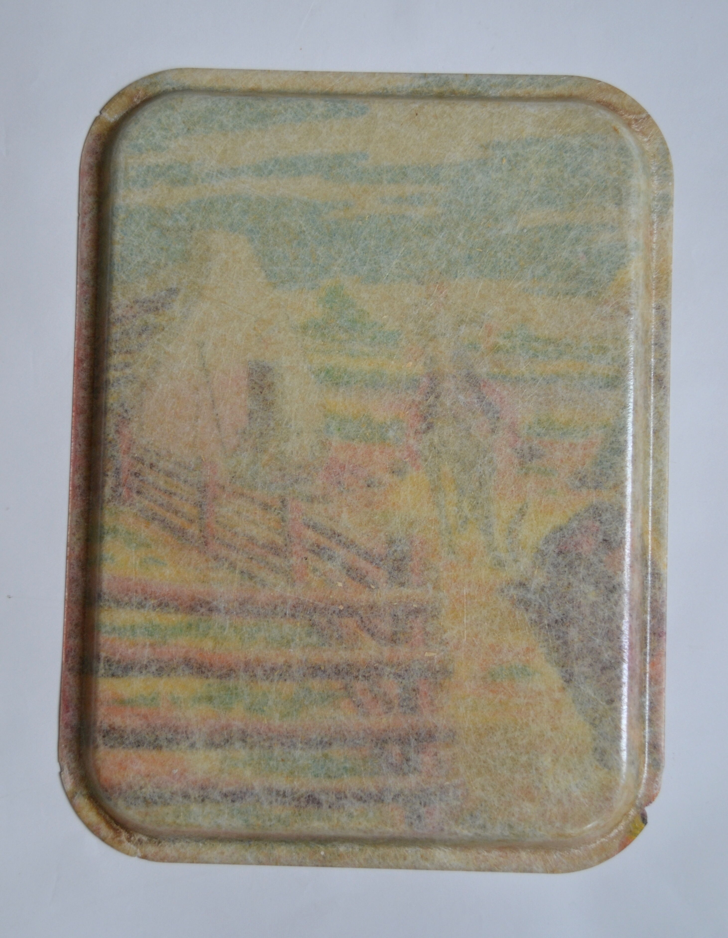 Cow boy fiberglass tray - Berny Lyon creation