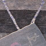 Grey runner rug - 410 x 78 cm