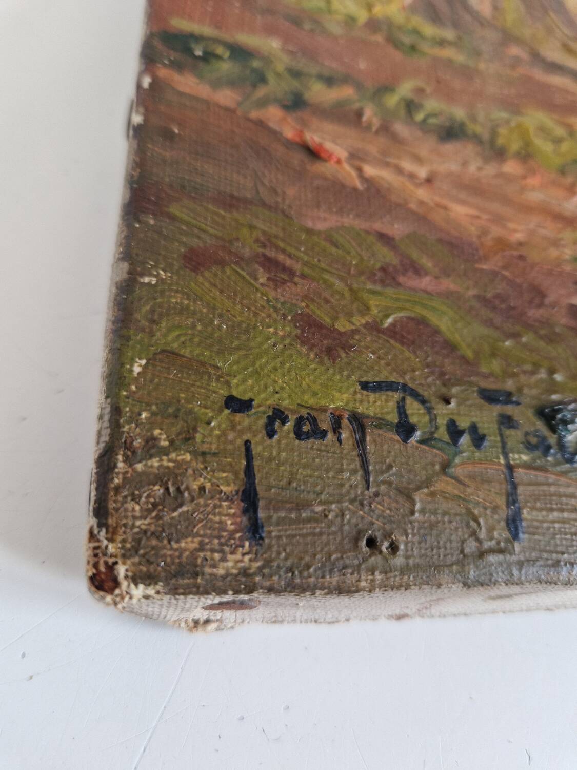 Old 19th century painting signed Jean Dufau