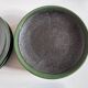 Set de 6 assiettes plates calotte en grès de potier 1970