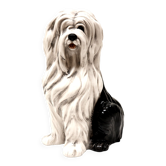 Vintage Italian design hand painted ceramic dog