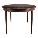 Table scandinave en palissandre avec allonge