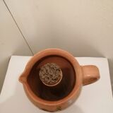 Sandstone pitcher with ice cube compartment