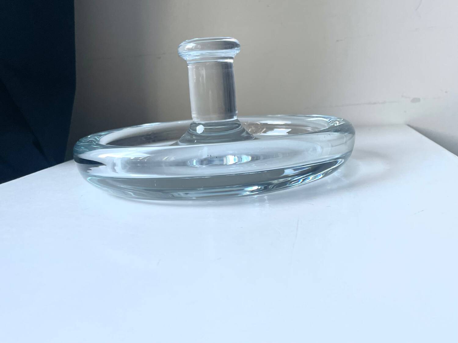 Holmegaard Sculptural bowl design by Per Lutken Denmark 1950’s