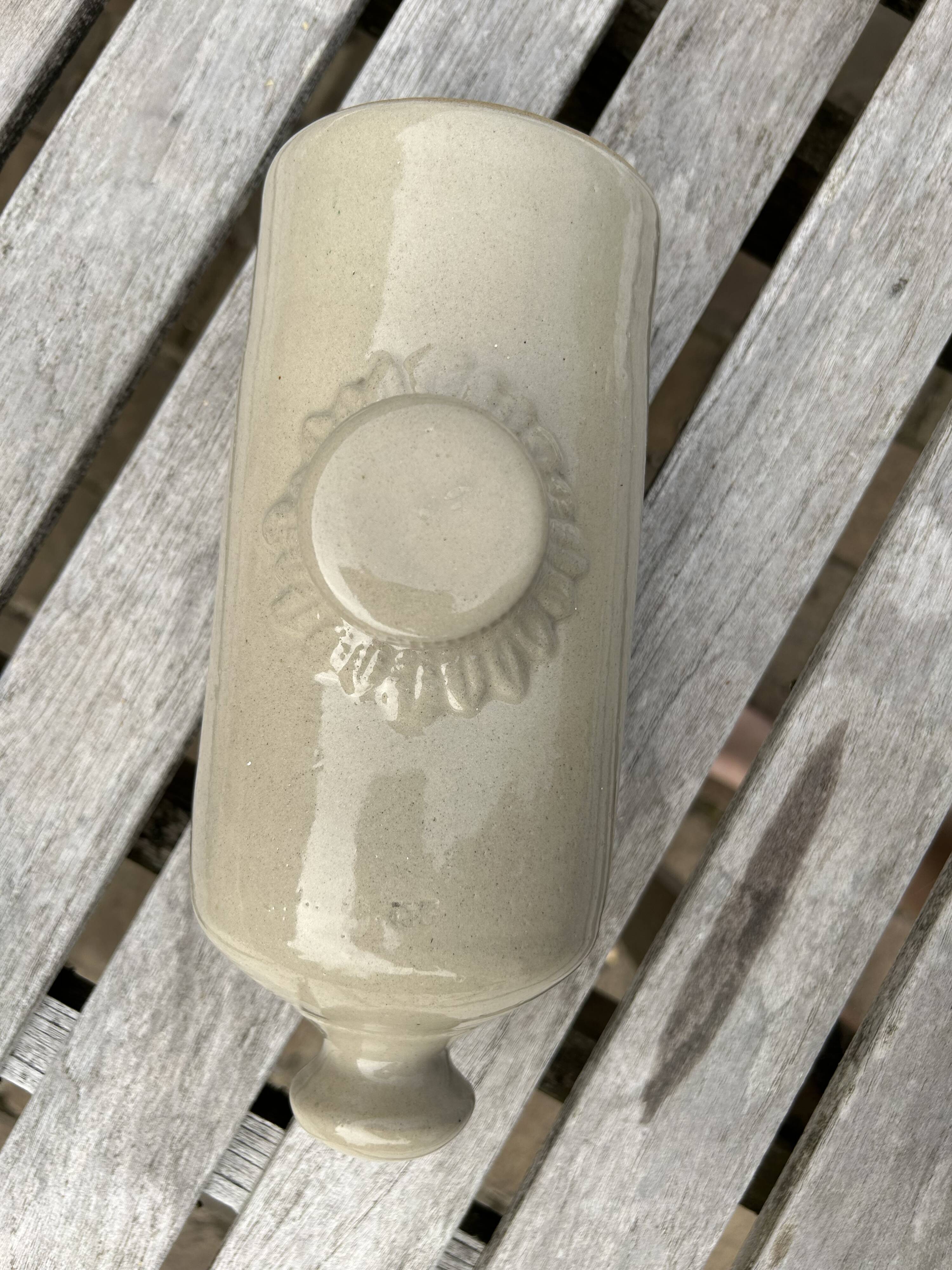 Enamelled terracotta hot water bottle