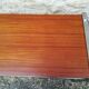 Chrome and teak coffee table