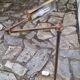 1970s brass floor lamp