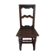 Old chair lorraine bois chevillé early XXth vintage