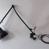 Vintage Midgard Bauhaus DDR Design lamp with enamelled shade