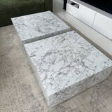 Table basse imitation marbre