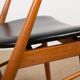 Danish armchair in teak and skai by Helge Sibast for Sibast 1955.