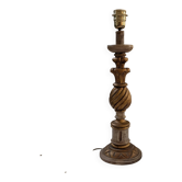 Wooden lamp base