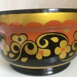 Large lacquered wooden bowl