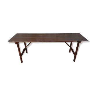 Folding brewery table