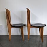 Pair of Calligaris Italian postmodern design chairs