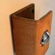 Vintage raw clay chamotte wall light, Guy Bareff, France 1970