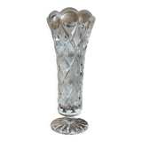 Worked glass vase