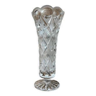 Vase en verre travaillé