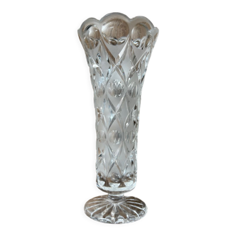 Worked glass vase