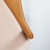 Scandinavian original armchair, designed by z. Baczyk, fully restored, 1960s, powder pink