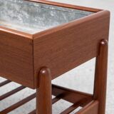 Midcentury Danish hallway chest and planter in teak by Arne Wahl Iversen for Vinde Møbelfabrik