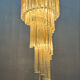 Large Murano Glass Trilobi Chandelier, Italy, 1960s