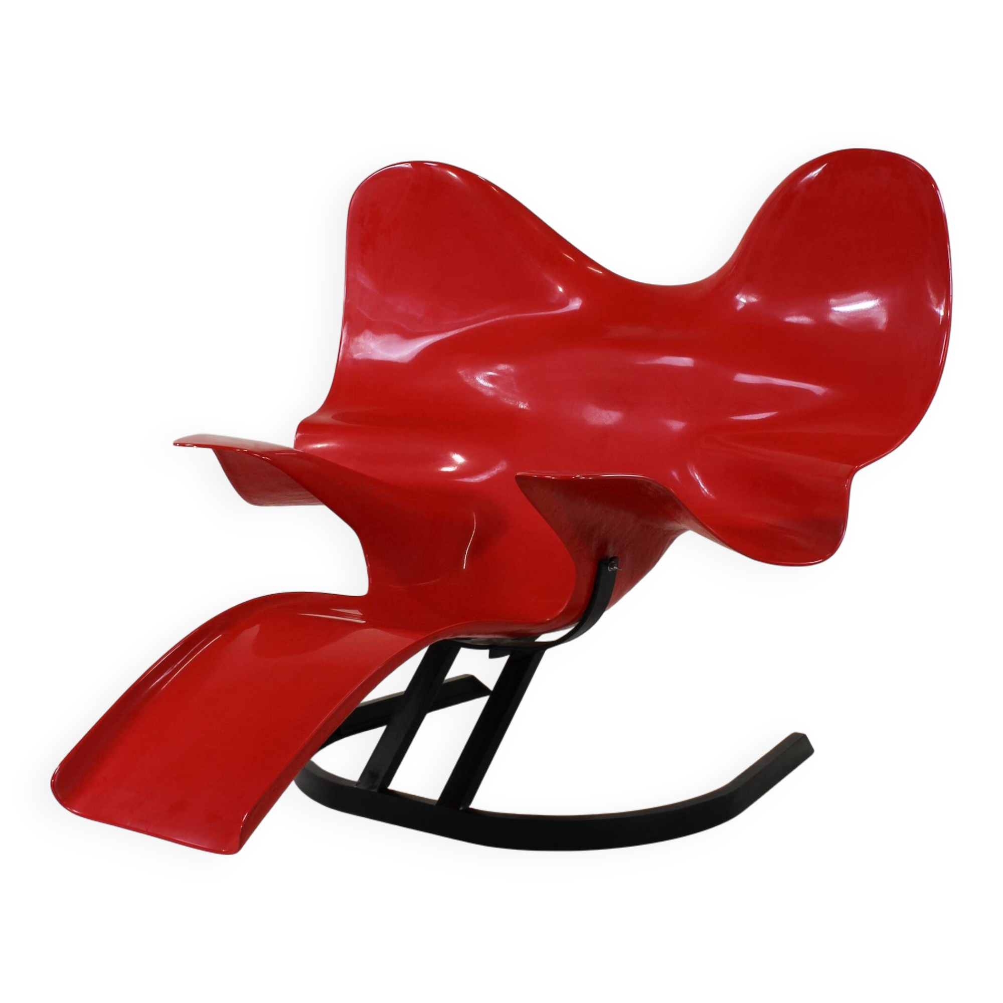 Chaise Longue "Elephant" by Bernard Rancillac – Limited Edition 07/100 – Red