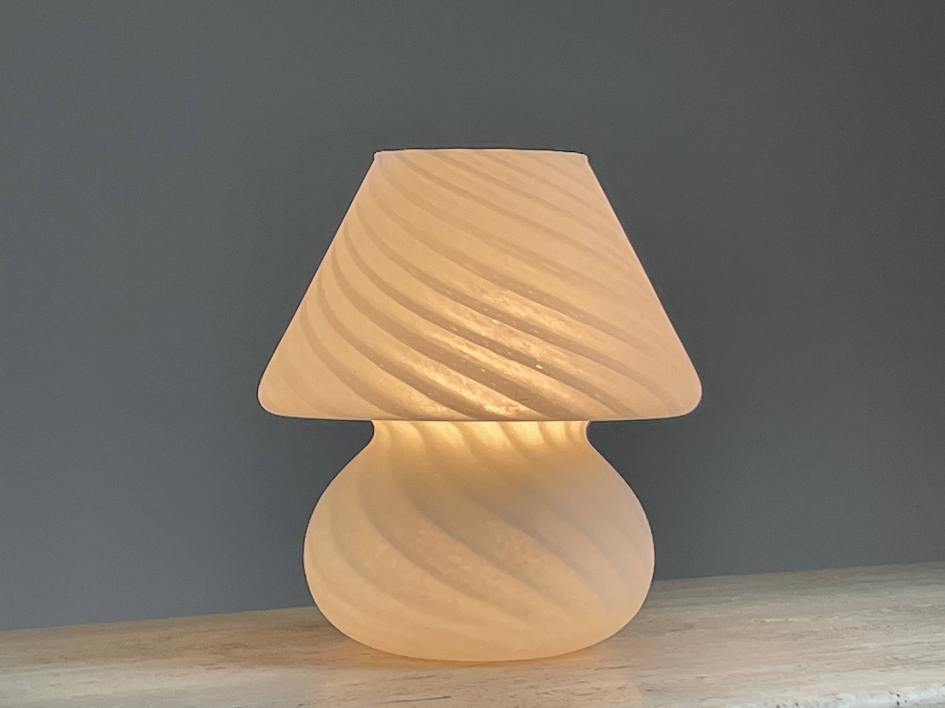 Murano glass mushroom lamp, 1970s