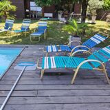 Set of 5 sunbathing chairs
