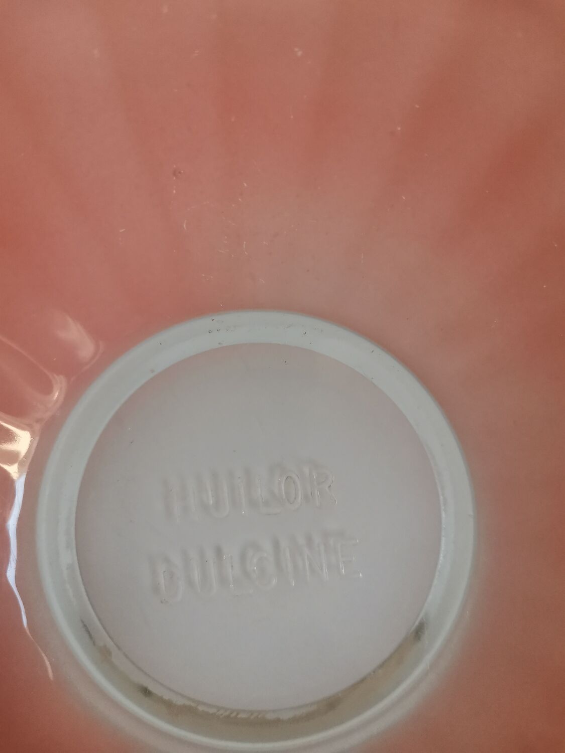 Fluted glass bowl vintage flower pink huilor dulciné