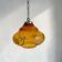 Vintage amber glass romantic hanging light