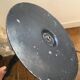 Black projector floor lamp