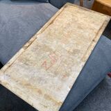 NIII style coffee table brass and travertine