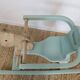 Wooden and celadon green rocking horse